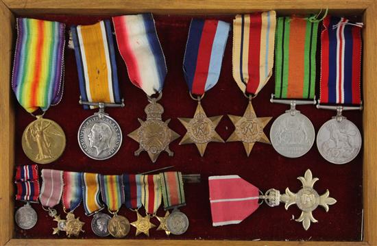 A WWI / WWII Military OBE group of seven medals to G. Jenkins, Bimbashi Service with RN